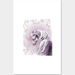 Rose Unicorn Posters and Art